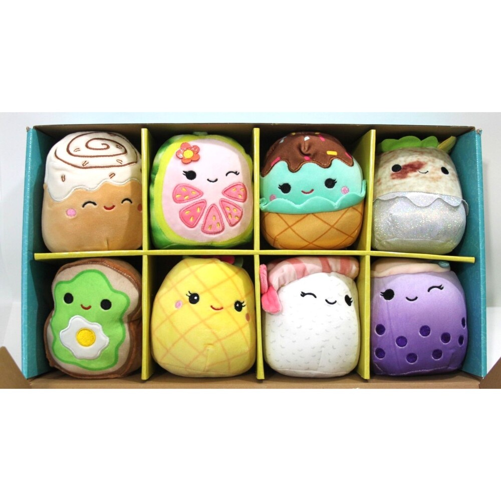 Squishmallows Food Squad 5" 8 Plush Kellytoy Retired Box Set Lena Maya Chanel